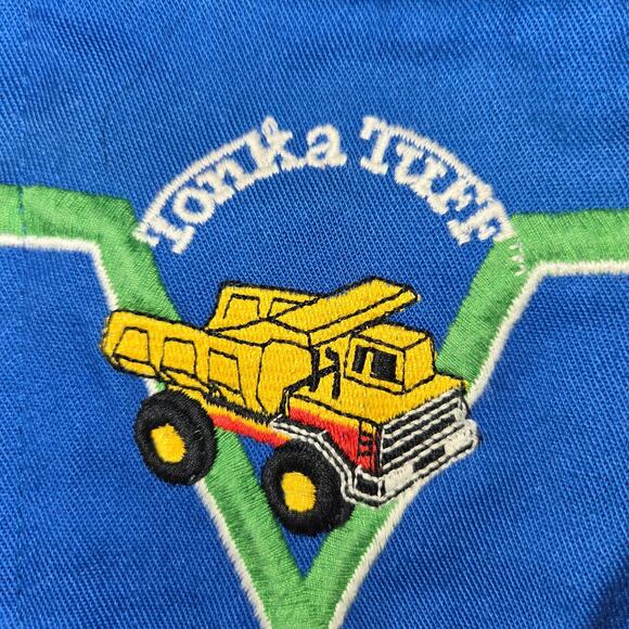 Tonka Tuff Polo Shirt Shorts Outfit Size 5T Blue Embroidered 1985 Elkay VG+ Cond - Picture 2 of 12